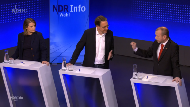 TV-Triell: Klima-Debatte bringt Grüne, FDP und AfD kräftig in Rage