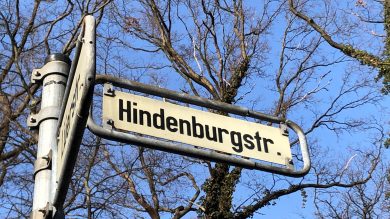 Hindenburgstraße: Bürgerinitiative klagt gegen Umbenennung