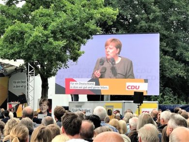 Wenn Merkel da ist, will von Landespolitik niemand etwas wissen