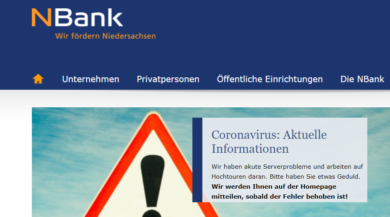 Corona-Hilfen: NBank kämpft immer noch mit Problemen