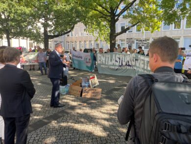 Weil betont: Gern rede ich mit den MHH-Beschäftigten