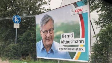 Irritation über Althusmann-Plakat